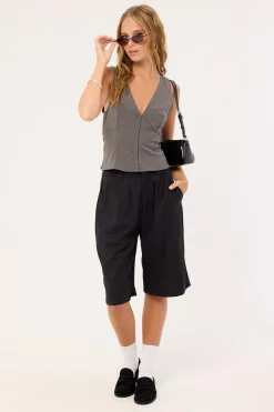 Motel Salpa Top Tailoring Charcoal
