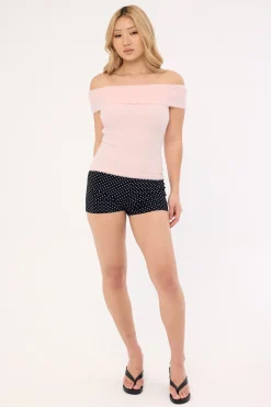Motel Yurian Top Knit Soft Pink