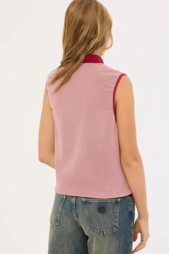Mr Cool Polar Fleece Vest Cranberry