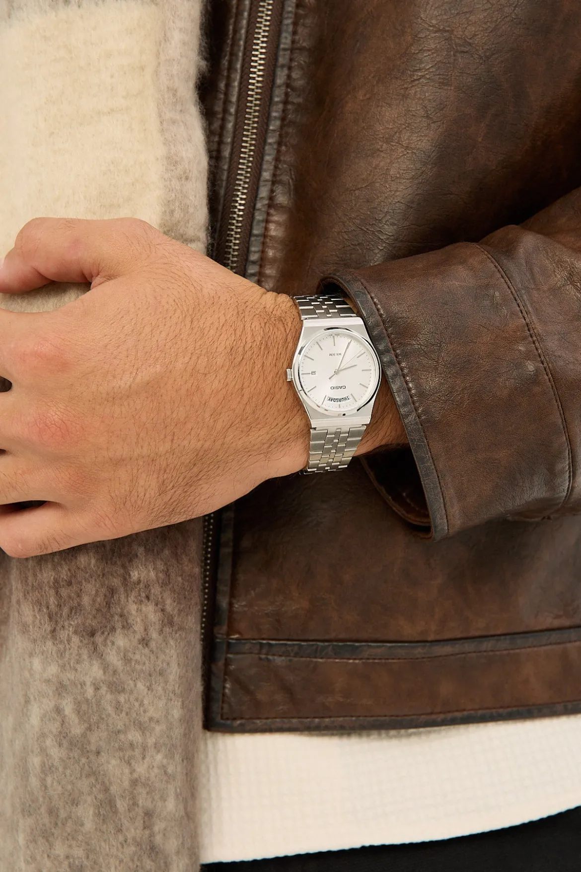 MTPB146D-7AVDF Analogue Watch Silver