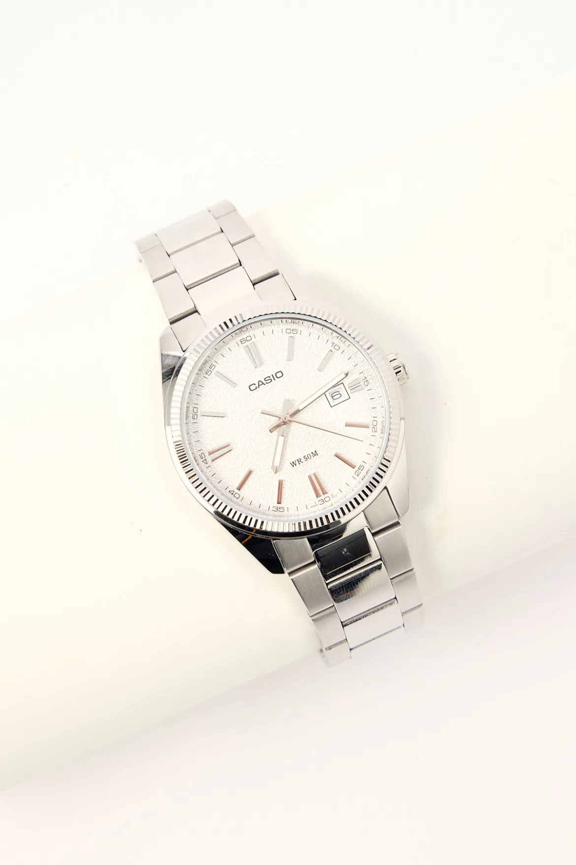 MTP1302DA-7A Analogue Watch Silver/White