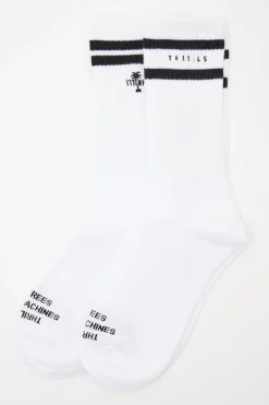 Multi Logo Socks 2 Pack White