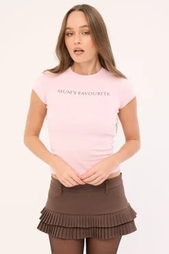 Mum's Favourite Baby Tee Pink