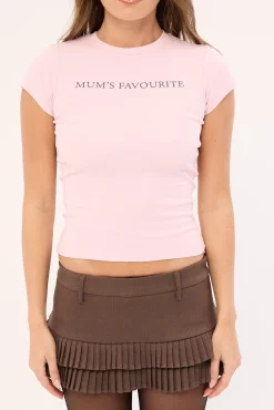 Mum's Favourite Baby Tee Pink