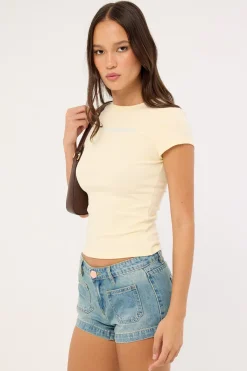 Mum's Favourite Baby Tee Yellow