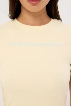Mum's Favourite Baby Tee Yellow