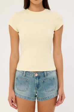 Mum's Favourite Baby Tee Yellow