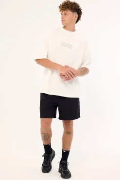 Mural Elastic Waist Short Black