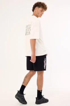 Mural Elastic Waist Short Black