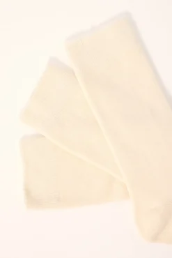 Muted Sock 3 Pack Off White