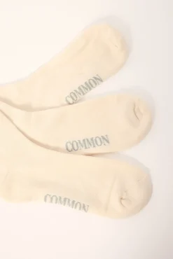 Muted Sock 3 Pack Off White