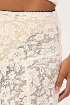 Myra Lace Maxi Skirt Antique White