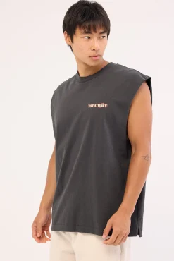Naga Boxcar Muscle Tee Dark Slate