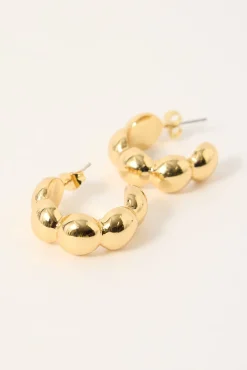 Naiya Hoop Earring 18K Gold Plated