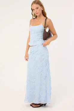 Nala Maxi Skirt Blue