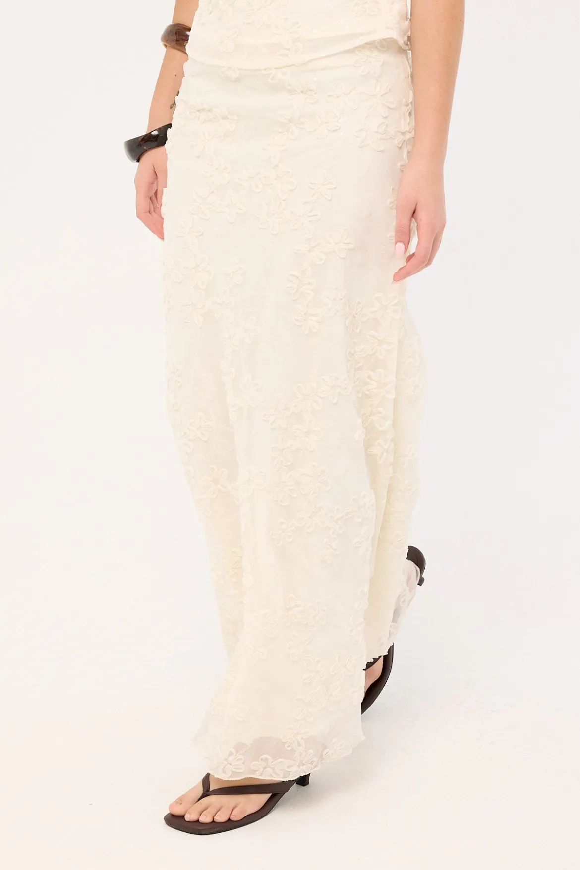 Nala Maxi Skirt Cream