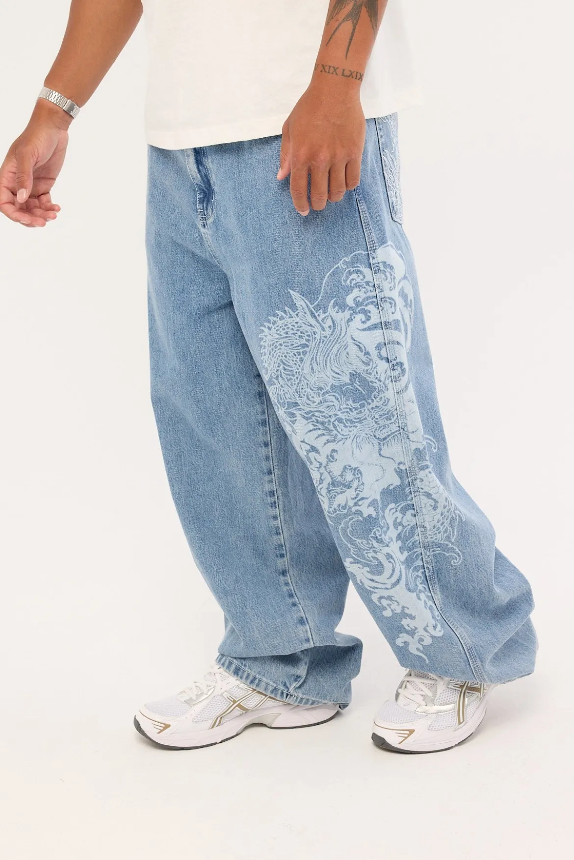 Nami Behemoth Super Baggy Jean Ash Blue