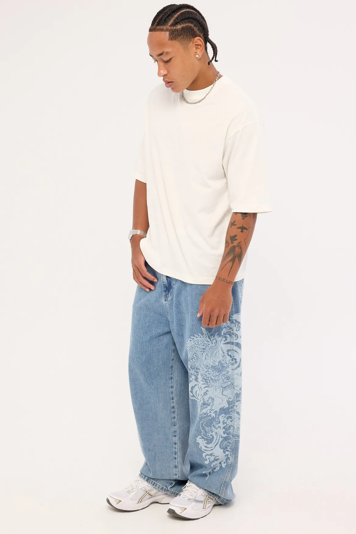Nami Behemoth Super Baggy Jean Ash Blue