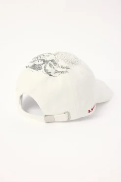 Nami Distressed Dad Cap White