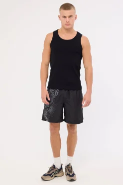 Nami Elastic Waist Swim Short Black