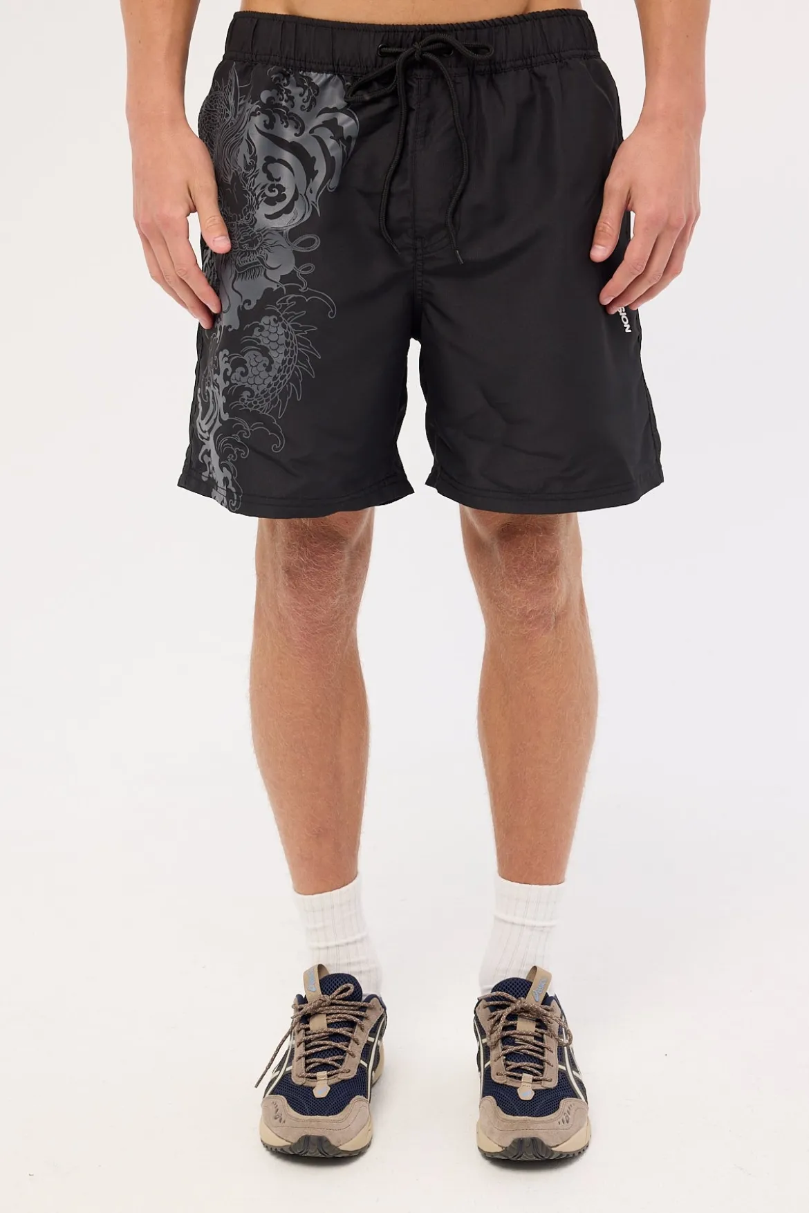 Nami Elastic Waist Swim Short Black