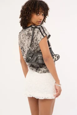 Nani Lace Mini Skirt White