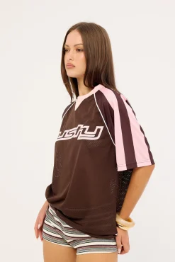 Naples Contrast Oversize Sports Jersey Nutshell