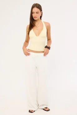 Naya Textured Pant White