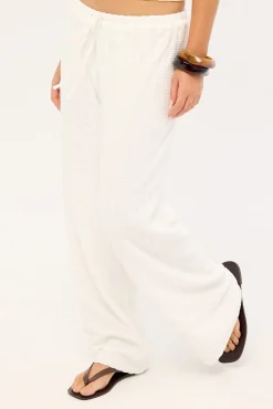Naya Textured Pant White