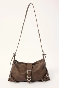 Nebulous Buckle Slouch Bag Washed Brown