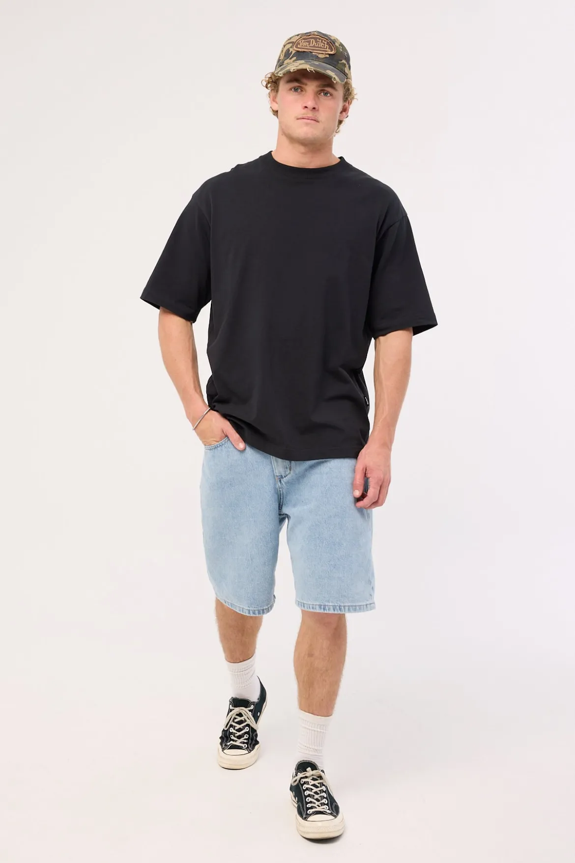Ned Big Dawg Jean Short Worship Worn Blue