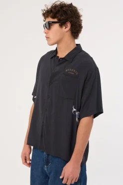Ned Short Sleeve Shirt Black