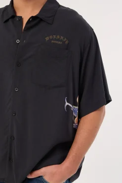 Ned Short Sleeve Shirt Black