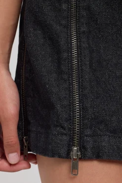 Nemesis Denim Skirt Dark Rinse