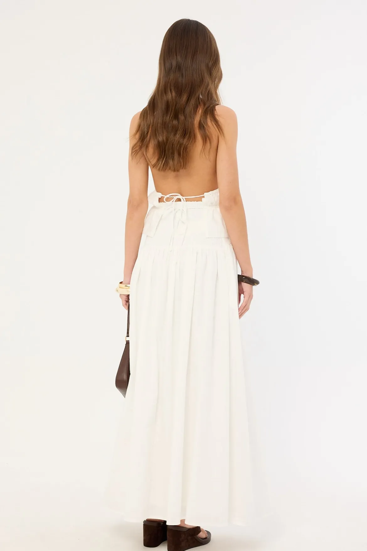 Nesa Maxi Skirt White