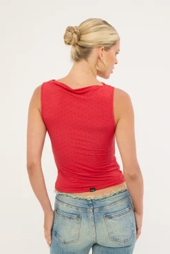 New Romance Tank Red Polka Dot