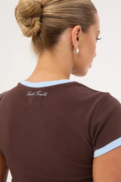 New York Baby Tee Brown