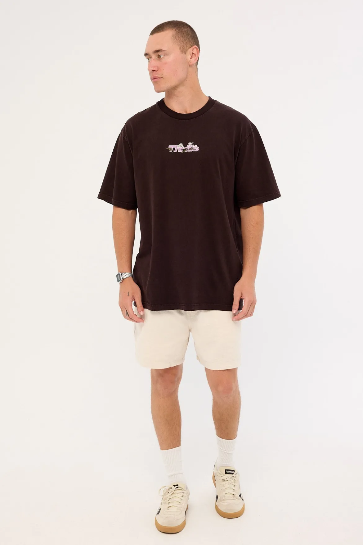 Next Phase Oversize Fit Tee Black Coffee