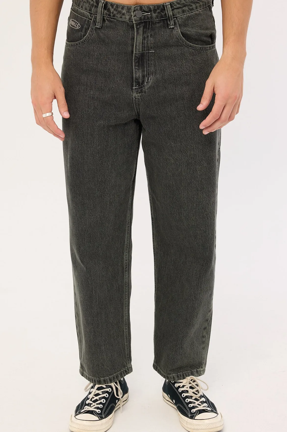 Nightshade Big Slacker Jean Seaglass Black Overdye