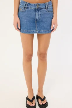 No Ragrets Micro Skort Sky High Blue