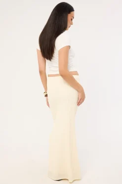 Noah Frill Maxi Skirt Butter