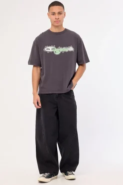 Nocturnal Box Fit Oversize Tee Dark Charcoal