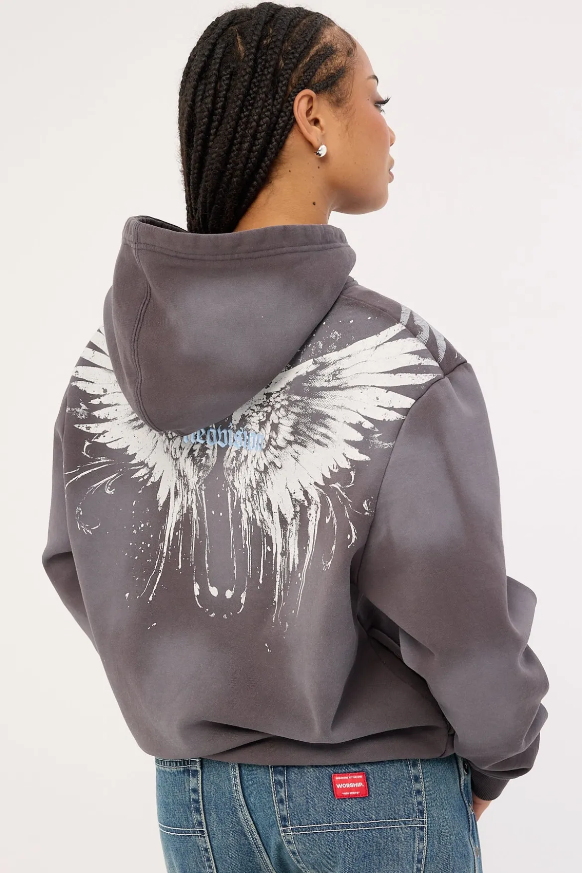 Nocturne Relaxed Hoodie Washed Black