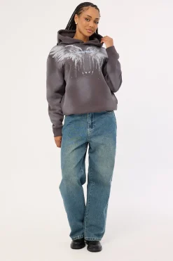 Nocturne Relaxed Hoodie Washed Black
