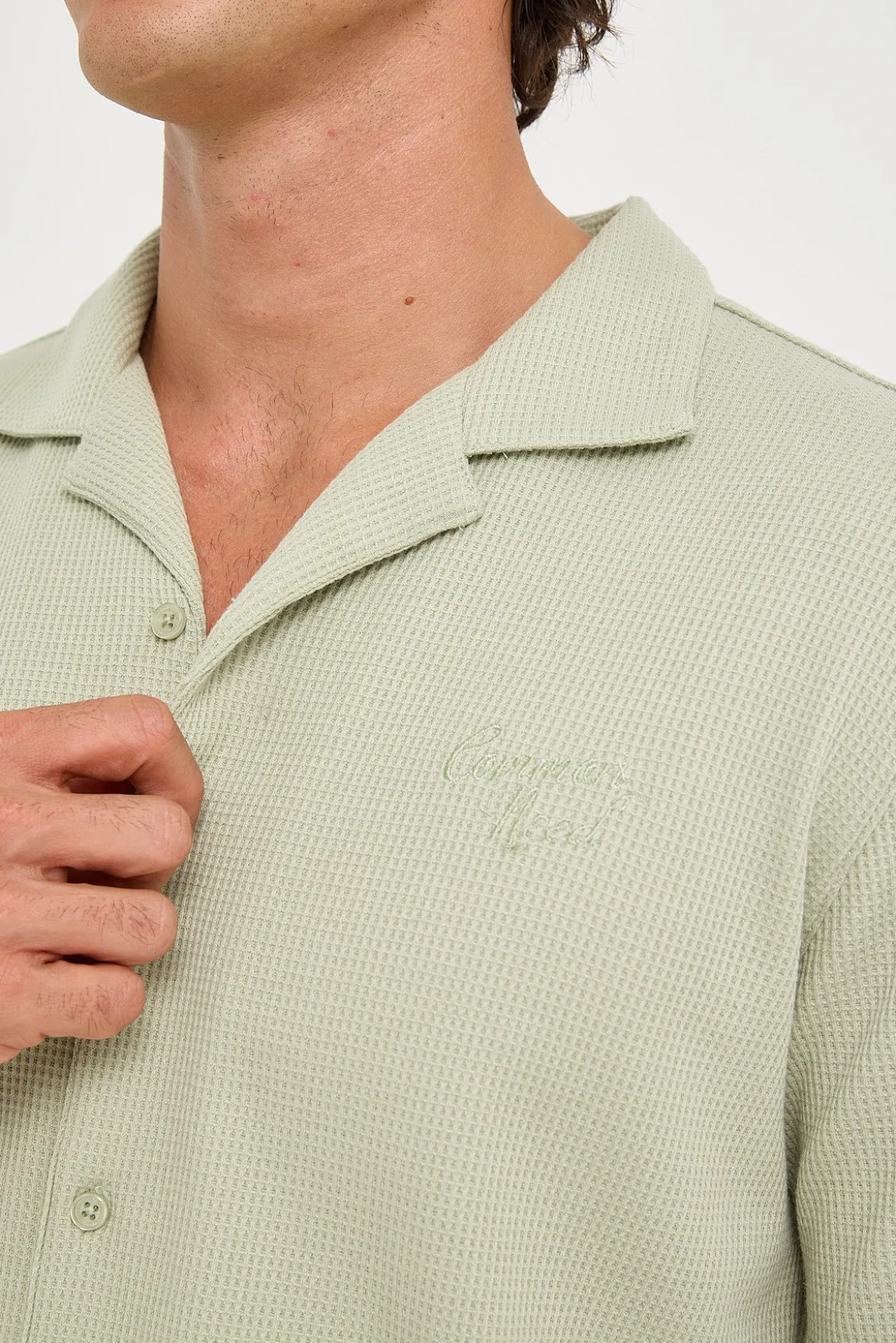 Nomad Waffle Resort Shirt Sage