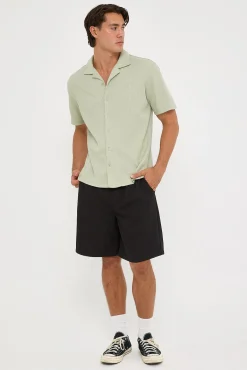 Nomad Waffle Resort Shirt Sage