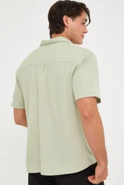 Nomad Waffle Resort Shirt Sage