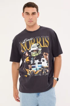 Norris Driver Tee Washed Black