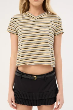 North Light Tee Yellow Stripe