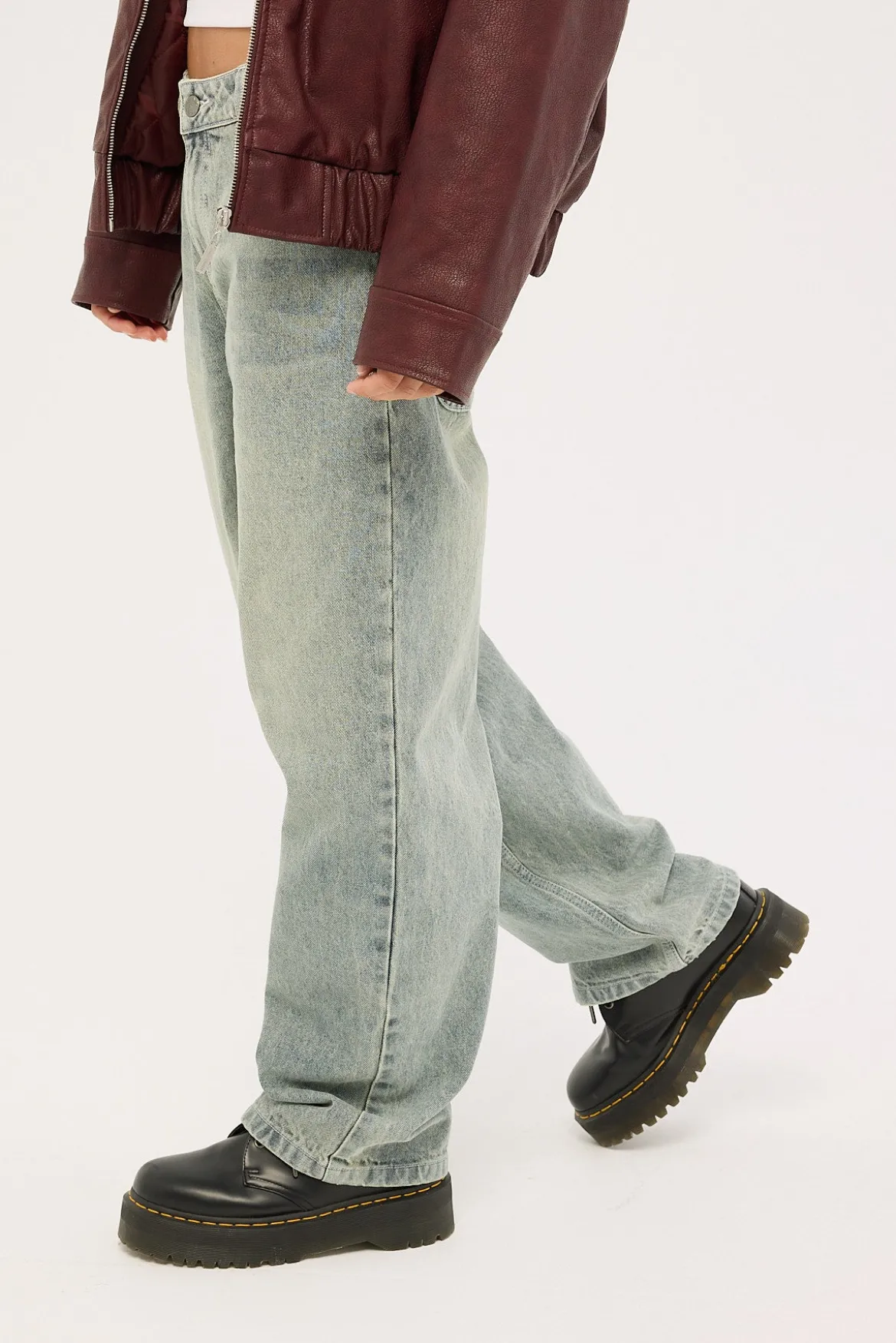 Norty Bethany Baggy Low Rise Jean Dirty Dawg